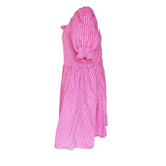 Draper James Pink Stripe Cam Smocked Dress Cotton Women’s Plus Size 1X - Picture 8 of 14